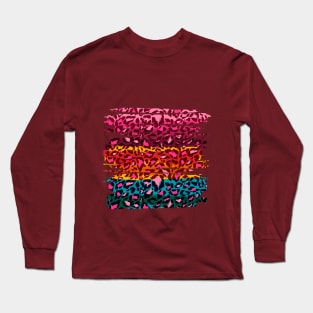 Abstract Leopard Print Long Sleeve T-Shirt